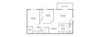 Mallard Ridge Apartments in Maple Grove, MN 2 Bedroom 1 Bathroom 