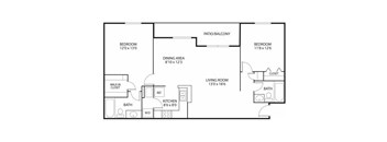 Mallard Ridge Apartments in Maple Grove, MN 2 Bedroom 2 Bathroom 