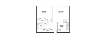 Ridgewood Arches Apartments in Minneapolis, MN 1 Bedroom 1 Bath