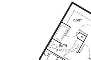 Shadow Hills Arbor Floor Plan Shadow Hills Apartments in Plymouth, MN 1 Bedroom 1 Bath