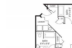 Shadow Hills Fairfax Floor Plan Shadow Hills Apartments in Plymouth, MN 2 Bedroom 2 Bath