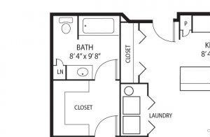 Shadow Hills Hamline Floor Plan Shadow Hills Apartments in Plymouth, MN 2 Bedroom 2 Bath Plus Den
