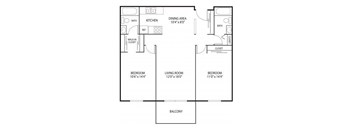 Willow Creek Apartments in Plymouth, MN 2 Bedroom 2 Bath