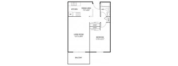 Willow Creek Apartments in Plymouth, MN 1 Bedroom 1 Bath