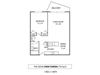 Park Towers The Cedar Floor Plan Park Towers Apartments in St. Louis Park, MN 1 Bedroom 1 Bath
