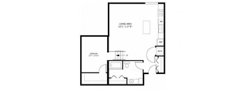 Kellogg Square Apartments in St. Paul, MN 1 Bedroom 1 Bath Apartment