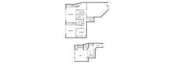 Lowertown Lofts in St. Paul, MN 3 Bedroom 2.5 Bath Plus Den Apartment