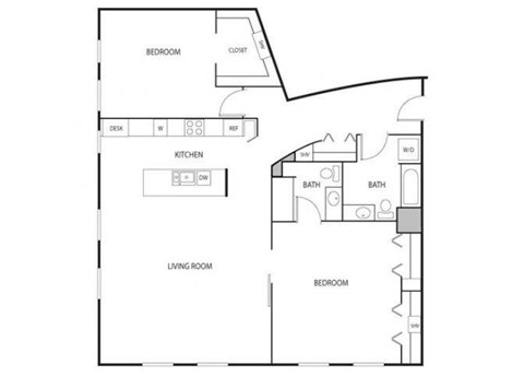 Lowertown Lofts in St. Paul, MN 2 Bedroom 2 Bath Apartment
