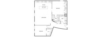 Lowertown Lofts in St. Paul, MN 2 Bedroom 2 Bath Apartment