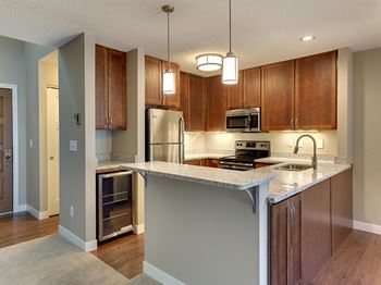 MacLaren Hill Apartments in St. Paul, MN Kitchen Granite Countertops