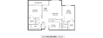 Mallard Creek Apartments in Golden Valley, MN 2 Bedroom 2 Bathroom
