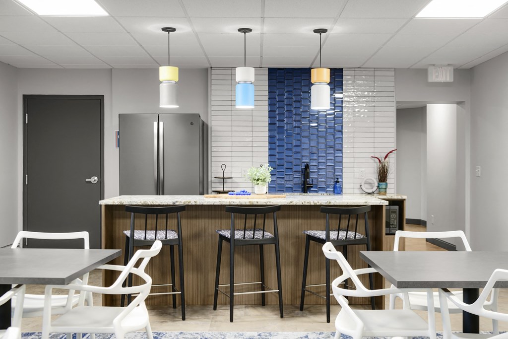 Clubhouse Kitchen at Medicine Lake Apartments, Plymouth, MN, 55441