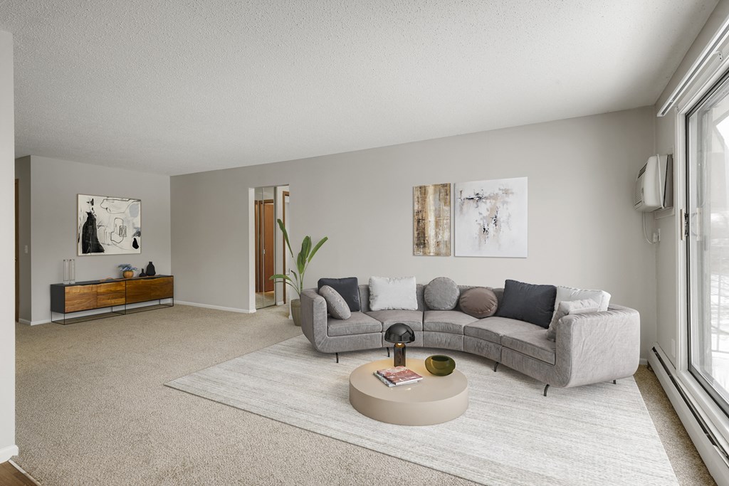 Living Area at Medicine Lake Apartments, Plymouth, 55441