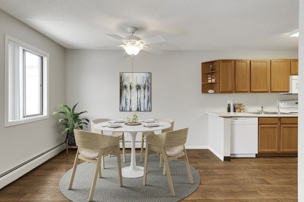 Dining And Kitchen at Medicine Lake Apartments, Plymouth, MN