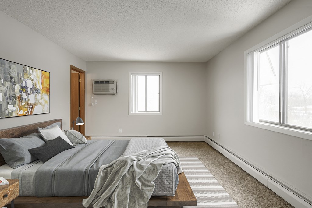 Large Bedroom at Medicine Lake Apartments, Minnesota