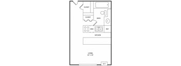 Medicine Lake Apartments Minnow Floor Plan