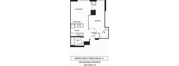 Galtier Towers Apartments in Lowertown, St. Paul, MN 1 Bedroom 1 Bath Apartment