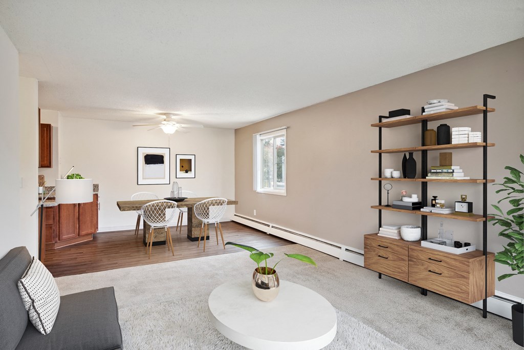 Modern Living Room at Minnehaha Manor, Oakdale, MN
