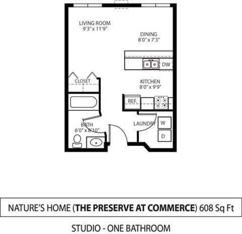 The Preserve at Commerce Apartments in Rogers, MN Studio