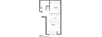 Floorplan D at The Palmer, Minneapolis, MN, Minnesota