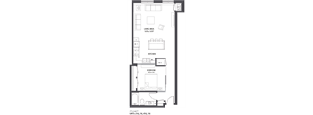 Floorplan G1 at The Palmer, Minneapolis, Minnesota