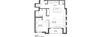 Floorplan J at The Palmer, Minneapolis