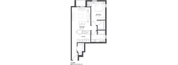 Floorplan K at The Palmer, Minneapolis, MN, Minnesota, 55401
