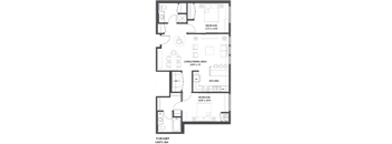 Floorplan N at The Palmer, Minneapolis, MN