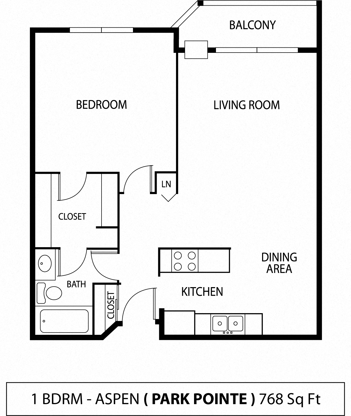 Park Pointe Aspen Floor Plan  at Park Pointe, St. Louis Park, MN