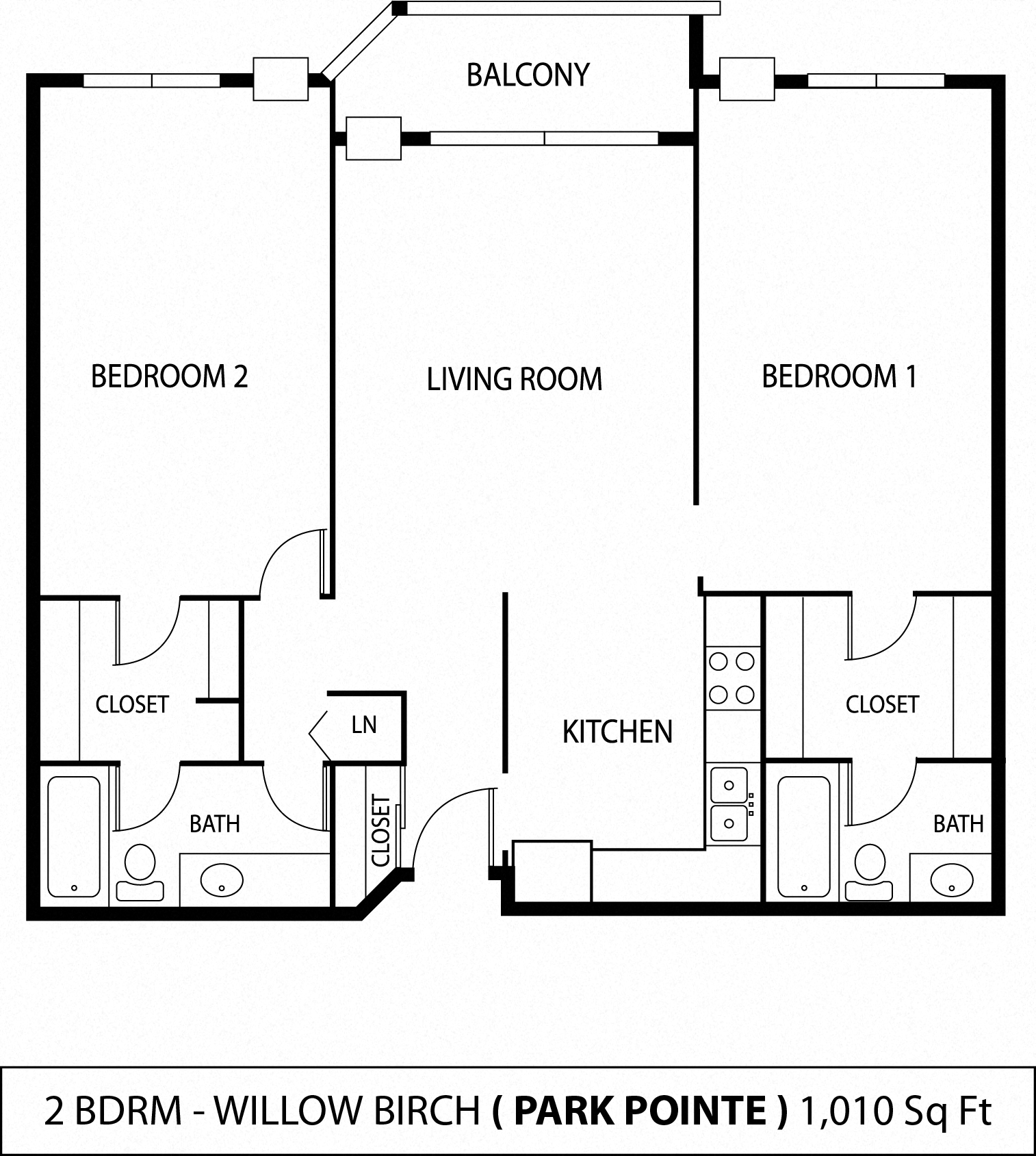 Park Pointe Willow Birch Floor Plan  at Park Pointe, St. Louis Park