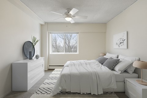 Large Bedroom at Park Towers, St. Louis Park