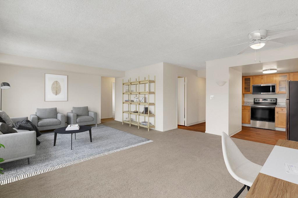 Open Concept Kitchen at Park Towers, St. Louis Park, MN