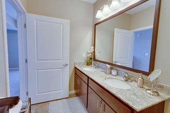 Gabella at Parkside Apartments in Apple Valley, MN Bathroom Granite Countertops