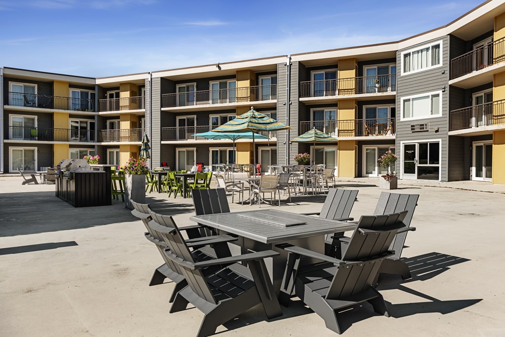 Courtyard Patio at Pebblebrook Court, Bloomington, Minnesota