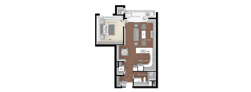 Prescott Floor Plan at Expo, Minneapolis, MN 55414