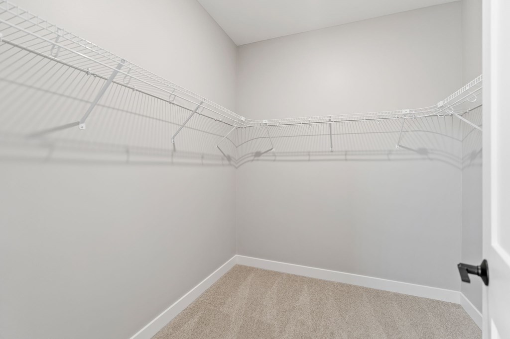 Primary closet at Townhomes at Preserve, Rogers, Minnesota