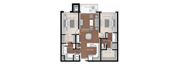 Red Wing Floor Plan at Expo, Minneapolis, MN 55414
