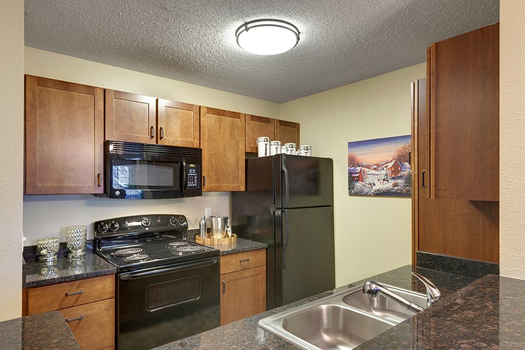 Furnished Kitchen at Regency Woods, Minnesota