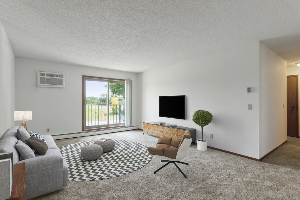 Living Area With TV at Silver Ridge, Maplewood, 55119