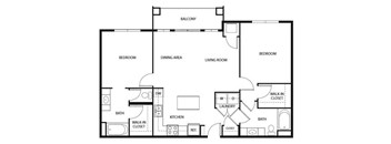 Evans Meadows Apartments in Elk River, MN 2 Bedroom 2 Bath