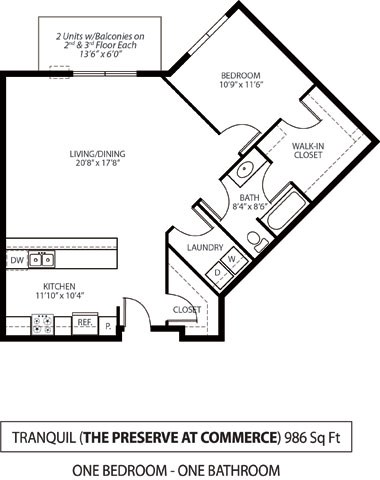 The Preserve at Commerce Apartments in Rogers, MN 1 Bedroom 1 Bath