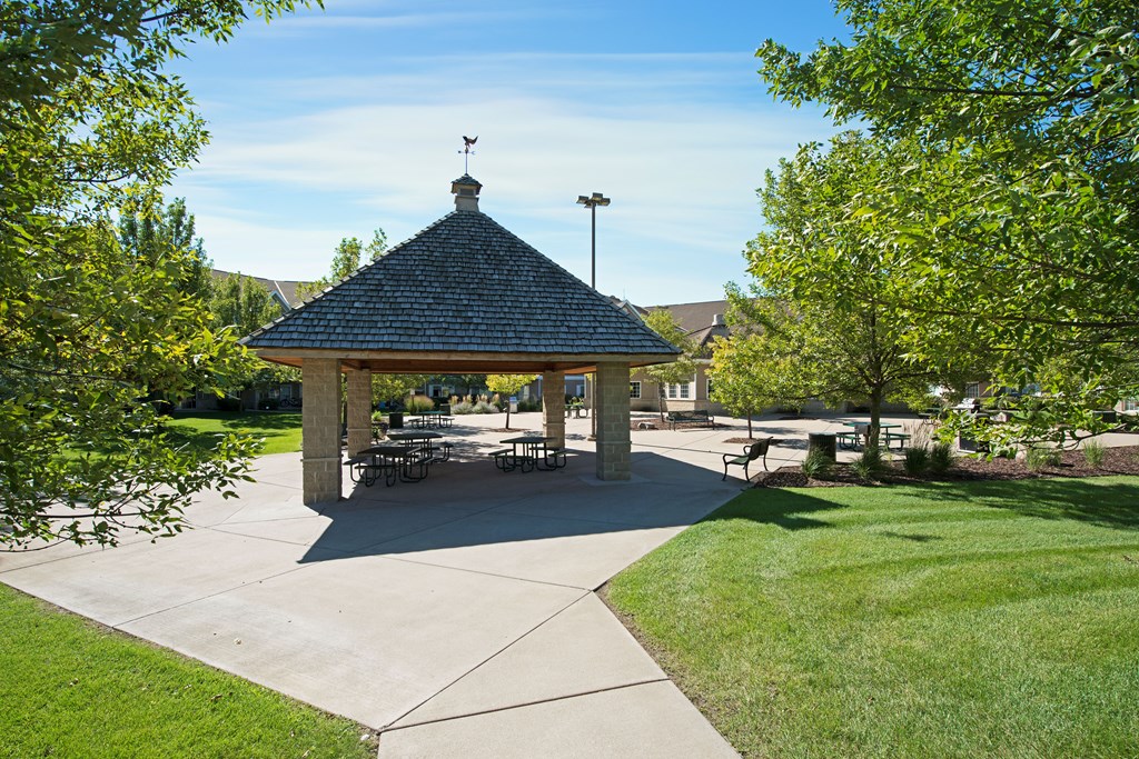 Picnic & Grilling Area at Townhomes at Preserve, Rogers, Minnesota