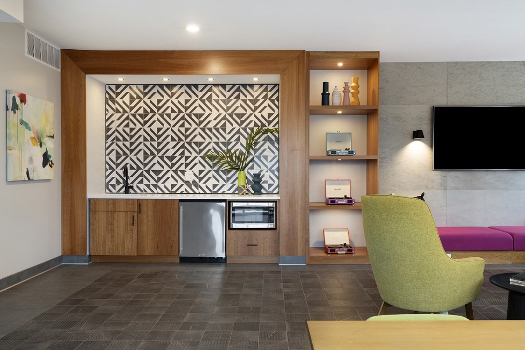 Modern Living Area at The Whit, Minneapolis, 55404