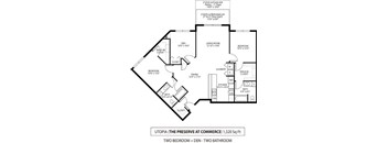 The Preserve at Commerce Apartments in Rogers, MN 2 Bedroom 2 Bath Plus Den