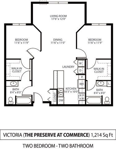 The Preserve at Commerce Apartments in Rogers, MN 2 Bedroom 2 Bath