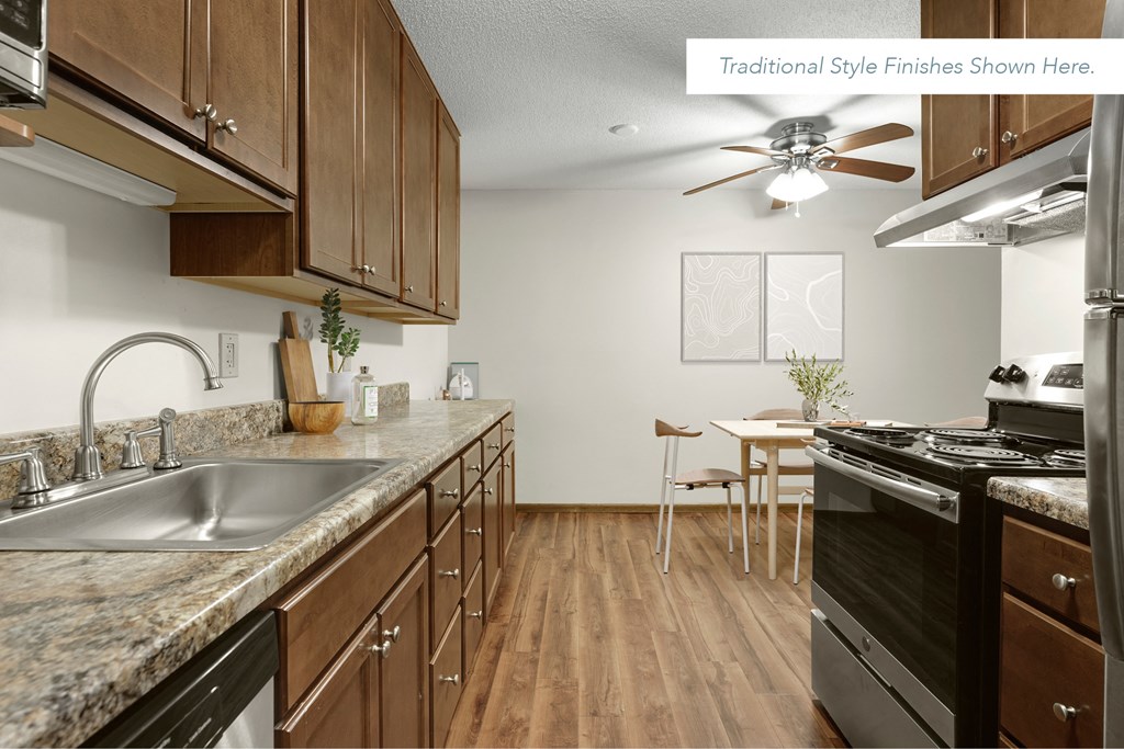 Kitchen appliances at Villages on McKnight, St. Paul, Minnesota