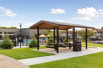 Covered picnic pavilion at Villages on McKnight Apartments - Photo Gallery 38