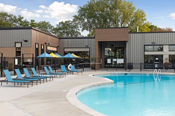 Poolside view from Villages on McKnight Apartments in St Paul - Photo Gallery 32