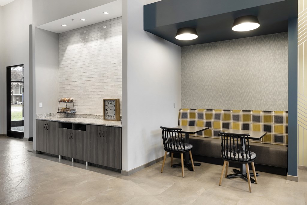 Coffee and tea bar at Villages on McKnight, St. Paul