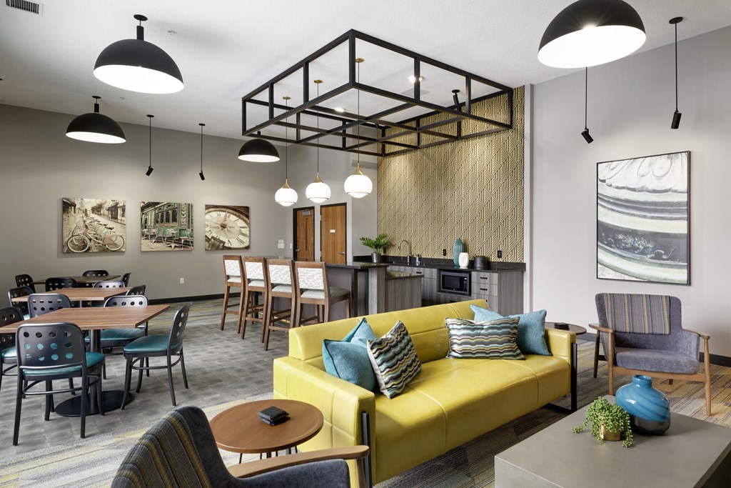 Resident lounge at Villages on McKnight, Minnesota